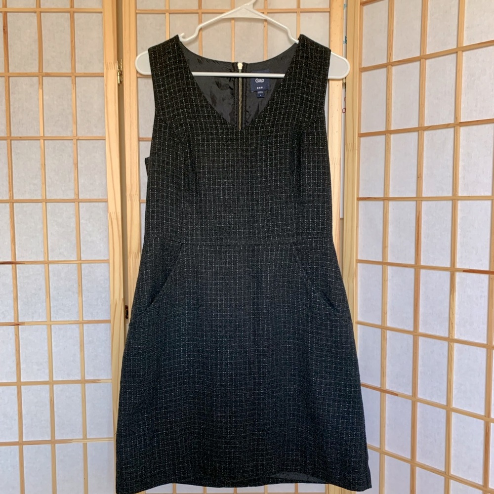 GAP size 6 wool & metallic jumper dress W/POCKETS
